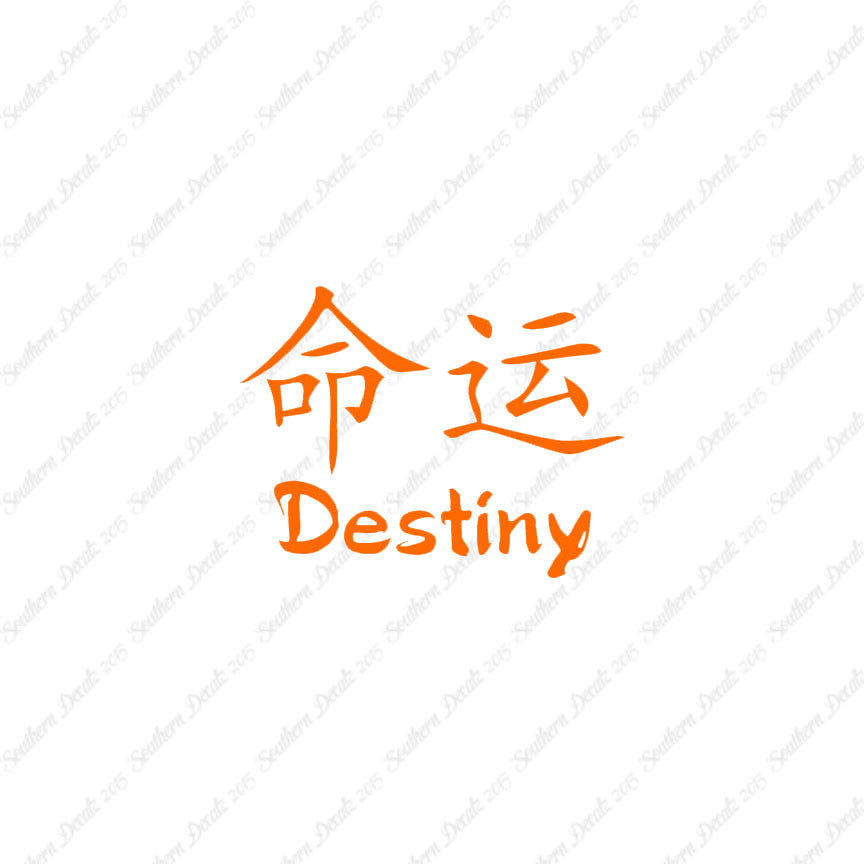 Chinese Symbols "Destiny"