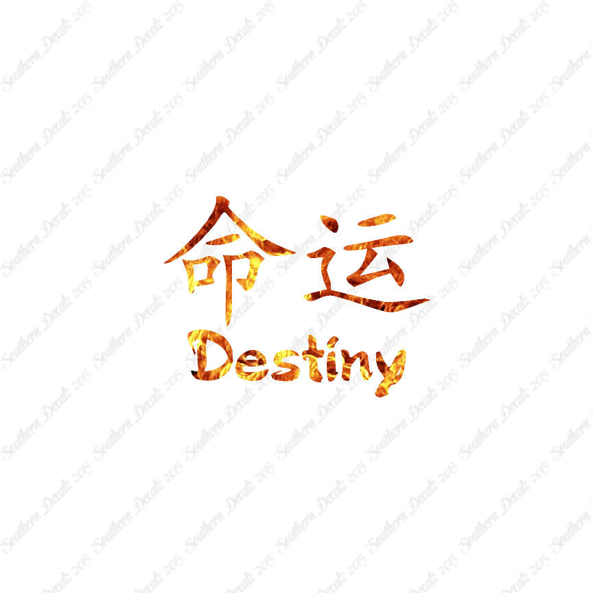 Chinese Symbols "Destiny"