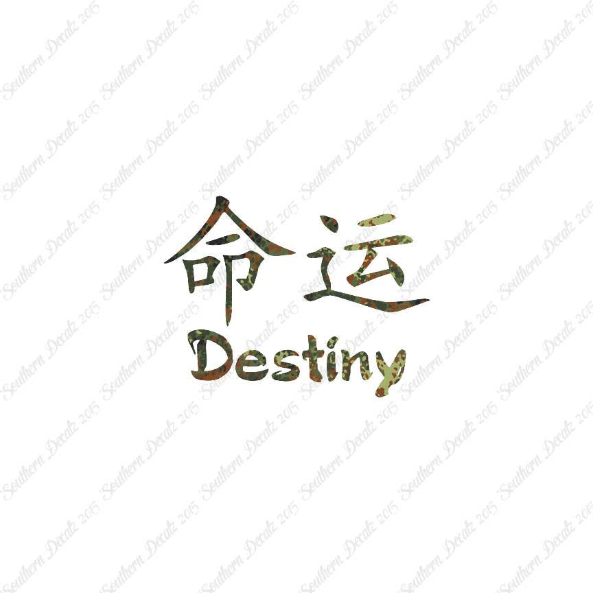 Chinese Symbols "Destiny"