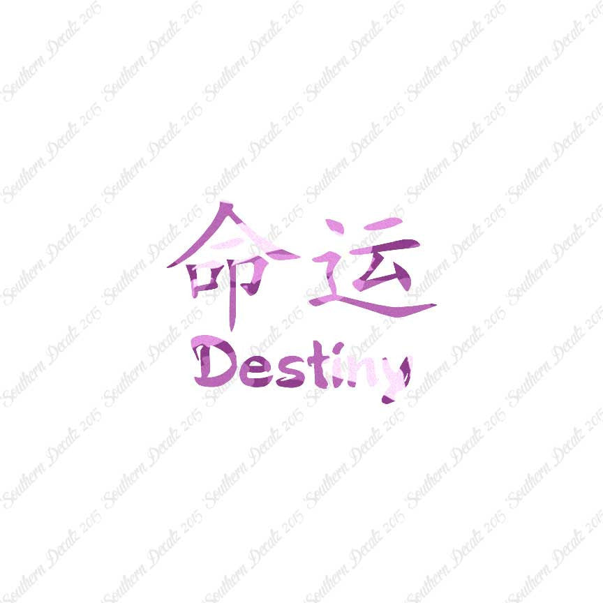 Chinese Symbols "Destiny"