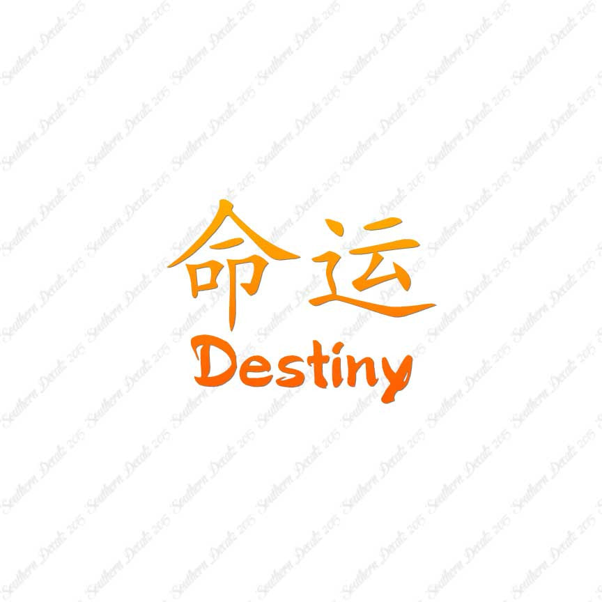 Chinese Symbols "Destiny"