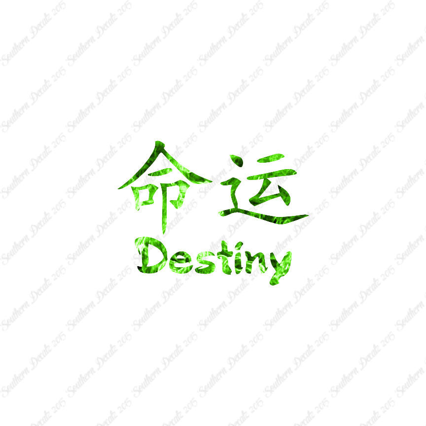 Chinese Symbols "Destiny"