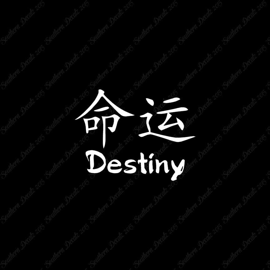 Chinese Symbols "Destiny"