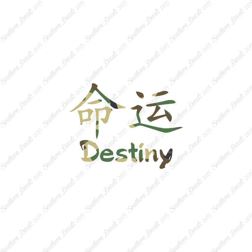 Chinese Symbols "Destiny"