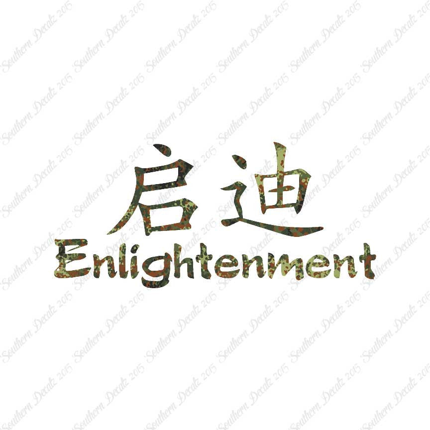 Chinese Symbols "Enlightenment"