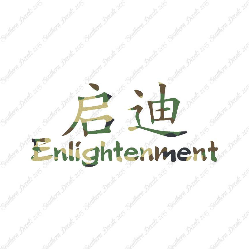 Chinese Symbols "Enlightenment"
