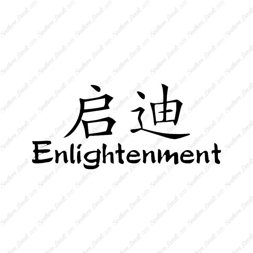 Chinese Symbols "Enlightenment"