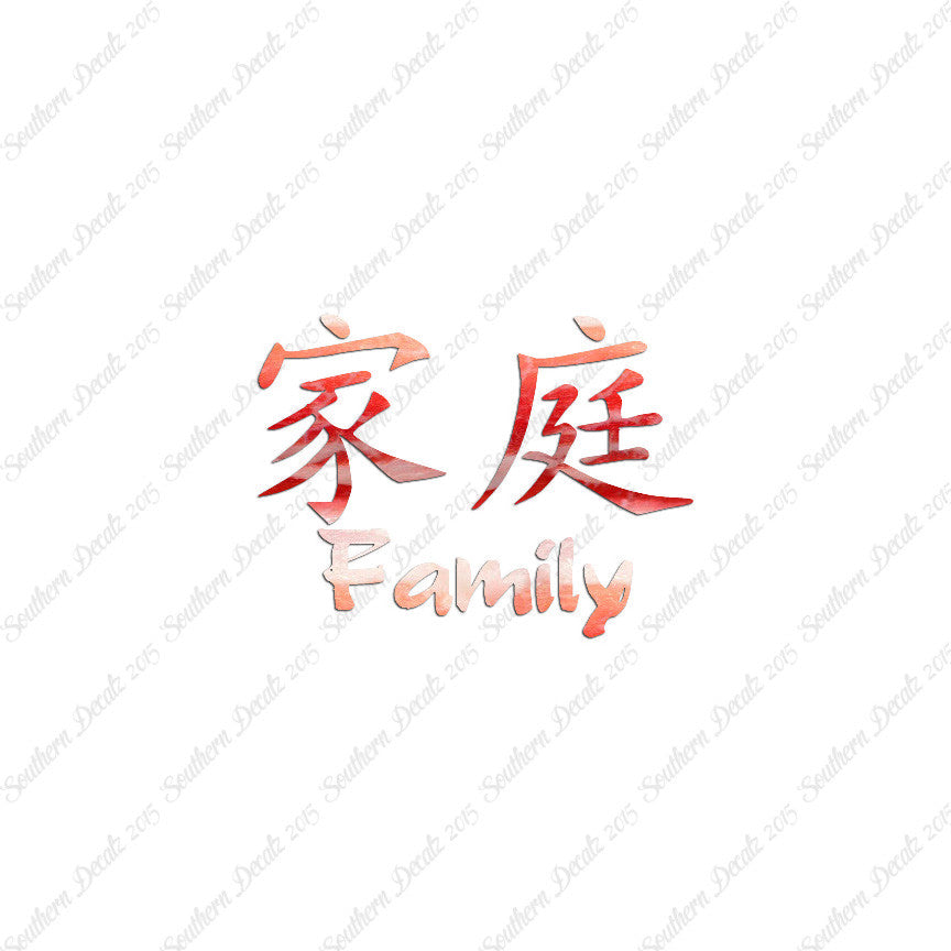 Chinese Symbols "Family"