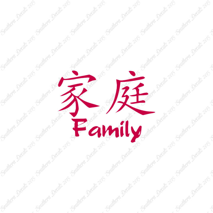 Chinese Symbols "Family"