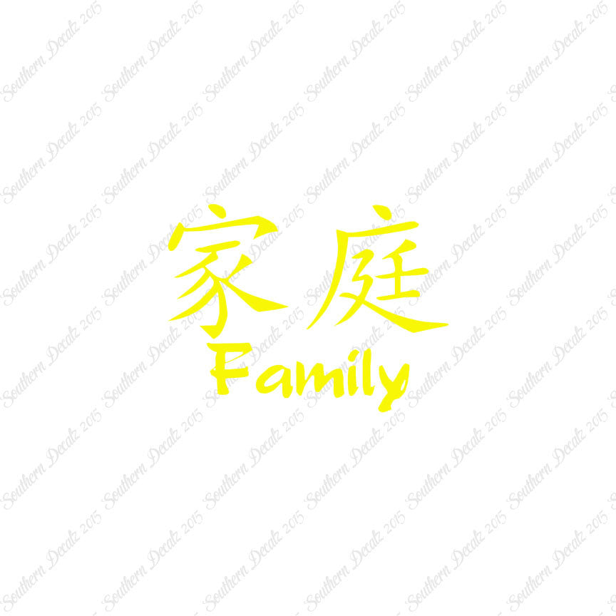 Chinese Symbols "Family"
