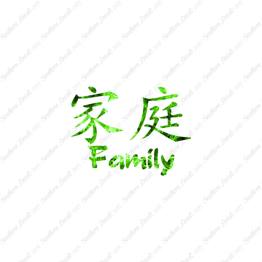 Chinese Symbols "Family"