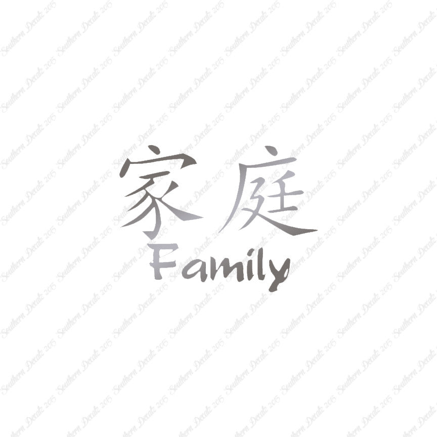 Chinese Symbols "Family"