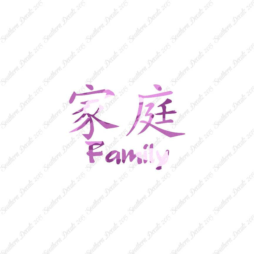 Chinese Symbols "Family"