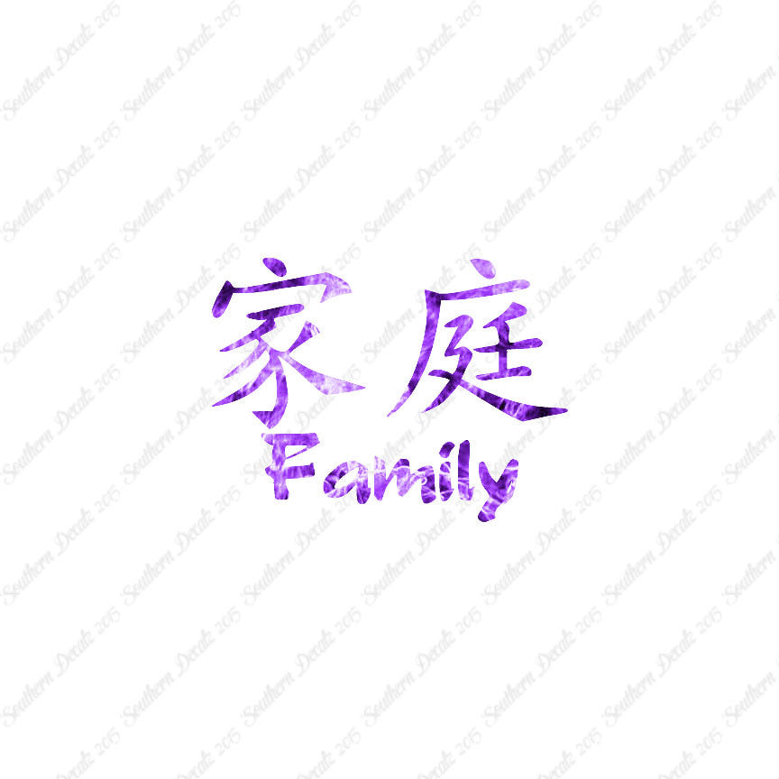Chinese Symbols "Family"