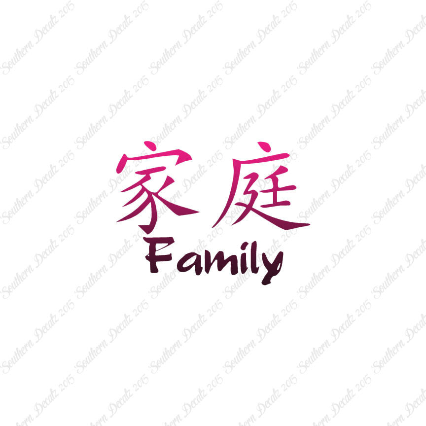 Chinese Symbols "Family"