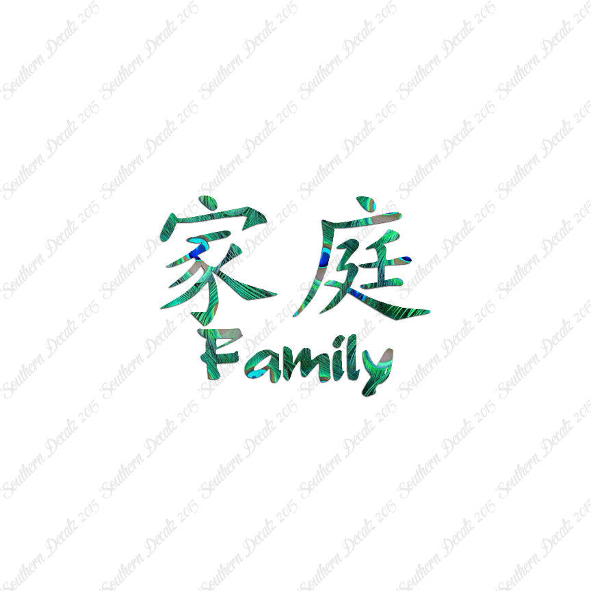 Chinese Symbols "Family"