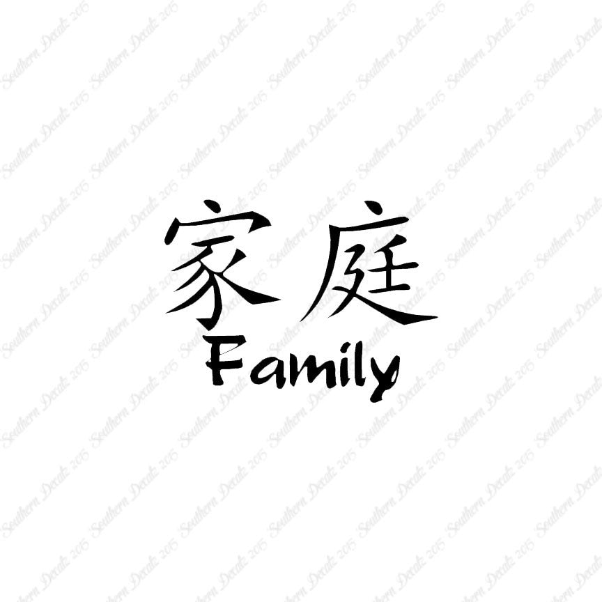 Chinese Symbols "Family"