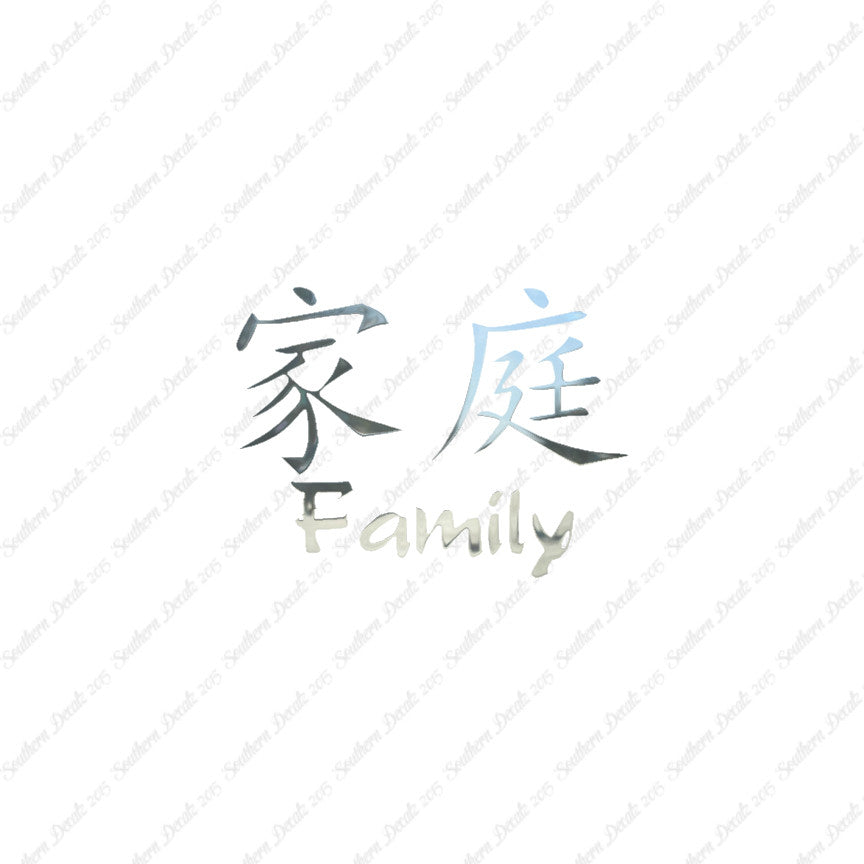Chinese Symbols "Family"