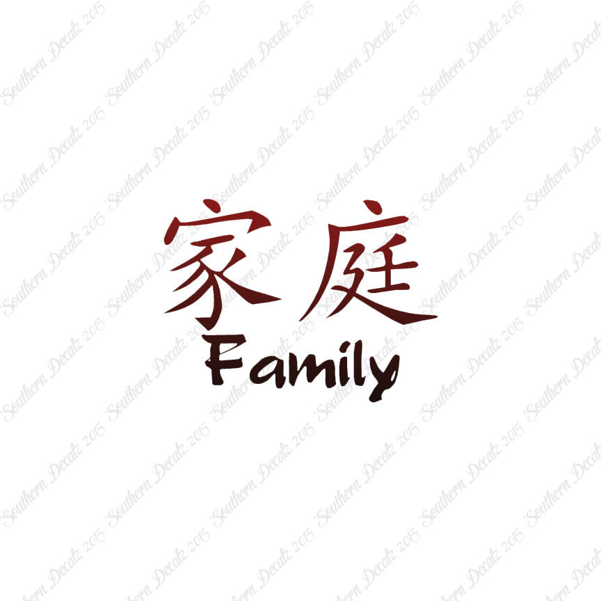 Chinese Symbols "Family"