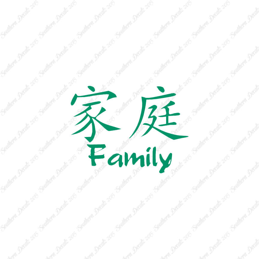 Chinese Symbols "Family"
