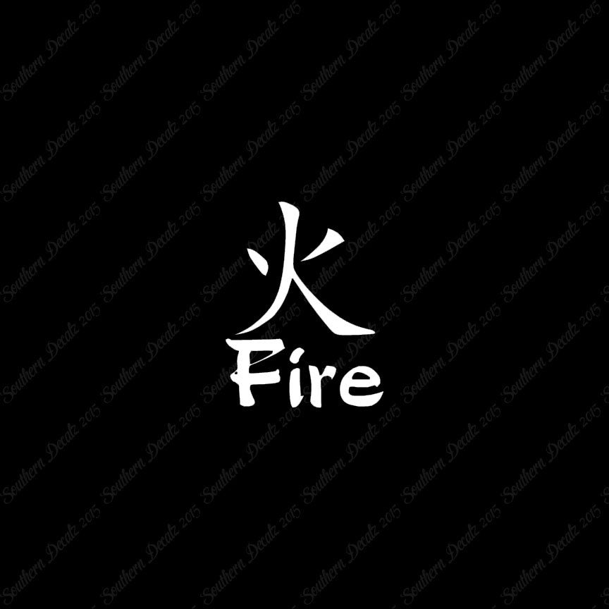 Chinese Symbols "Fire"