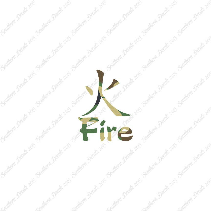 Chinese Symbols "Fire"
