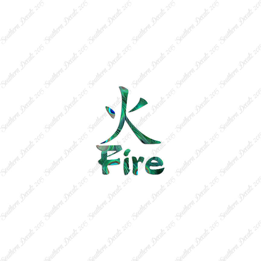 Chinese Symbols "Fire"