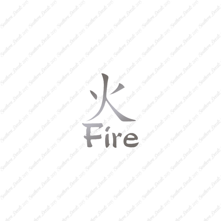 Chinese Symbols "Fire"