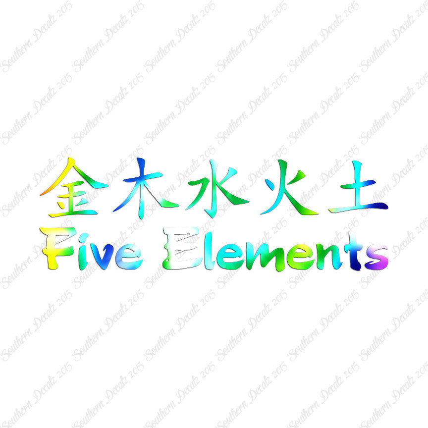 Chinese Symbols "Five Elements"