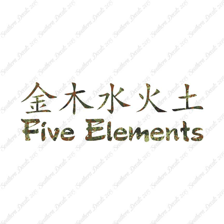 Chinese Symbols "Five Elements"