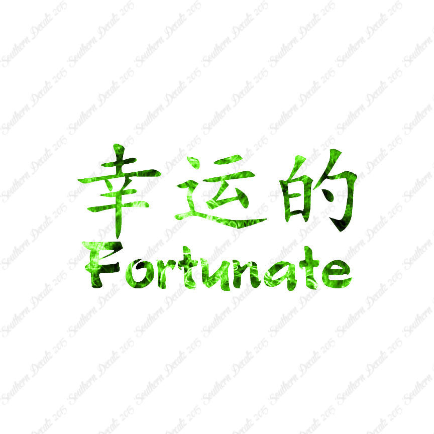 Chinese Symbols "Fortunate"