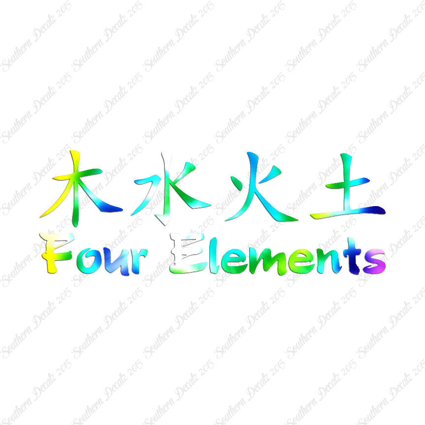 Chinese Symbols "Four Elements"