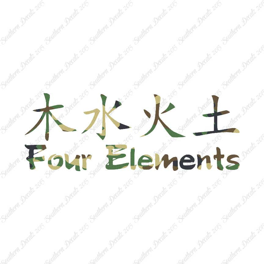 Chinese Symbols "Four Elements"
