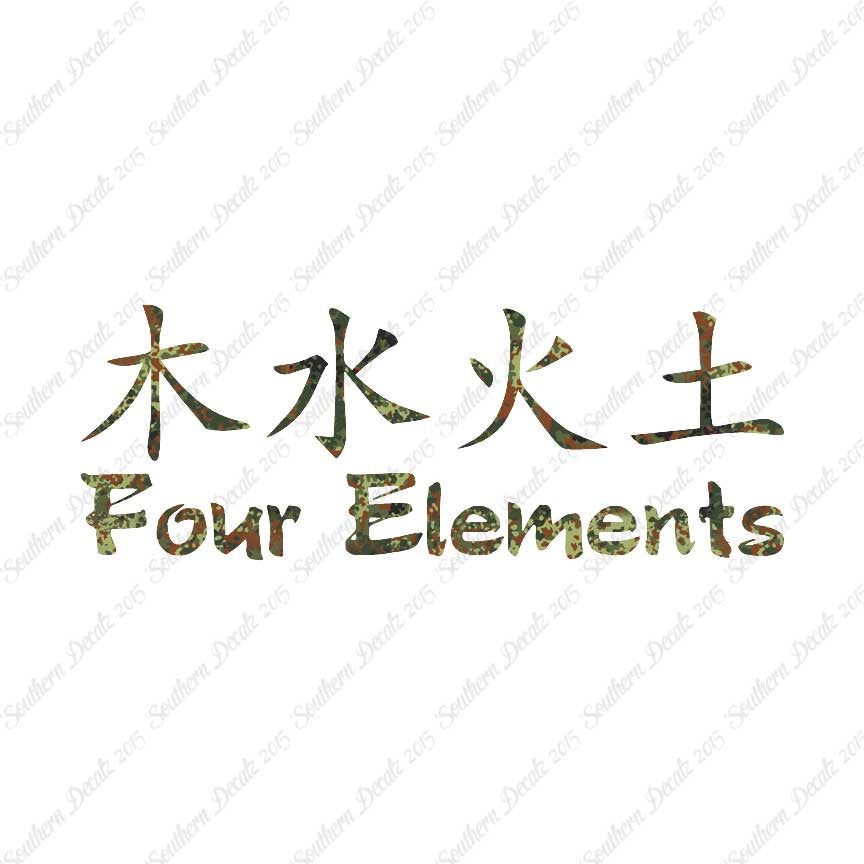 Chinese Symbols "Four Elements"