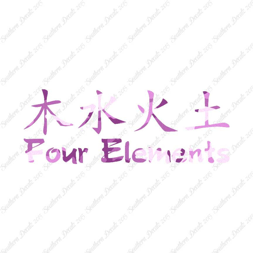 Chinese Symbols "Four Elements"