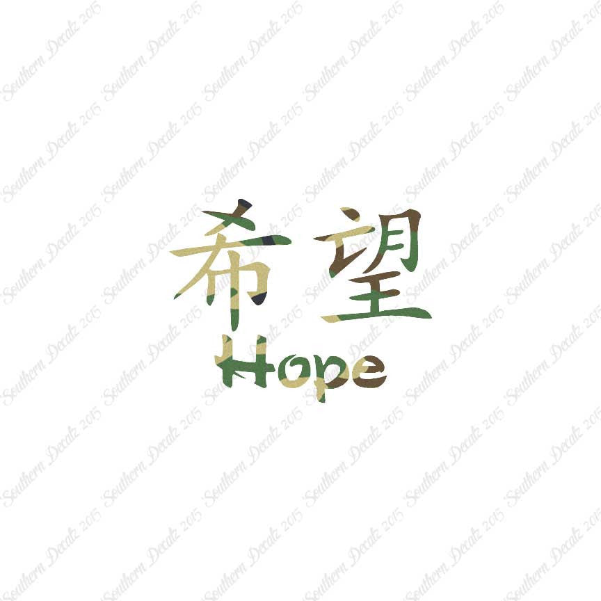 Chinese Symbols "Hope"