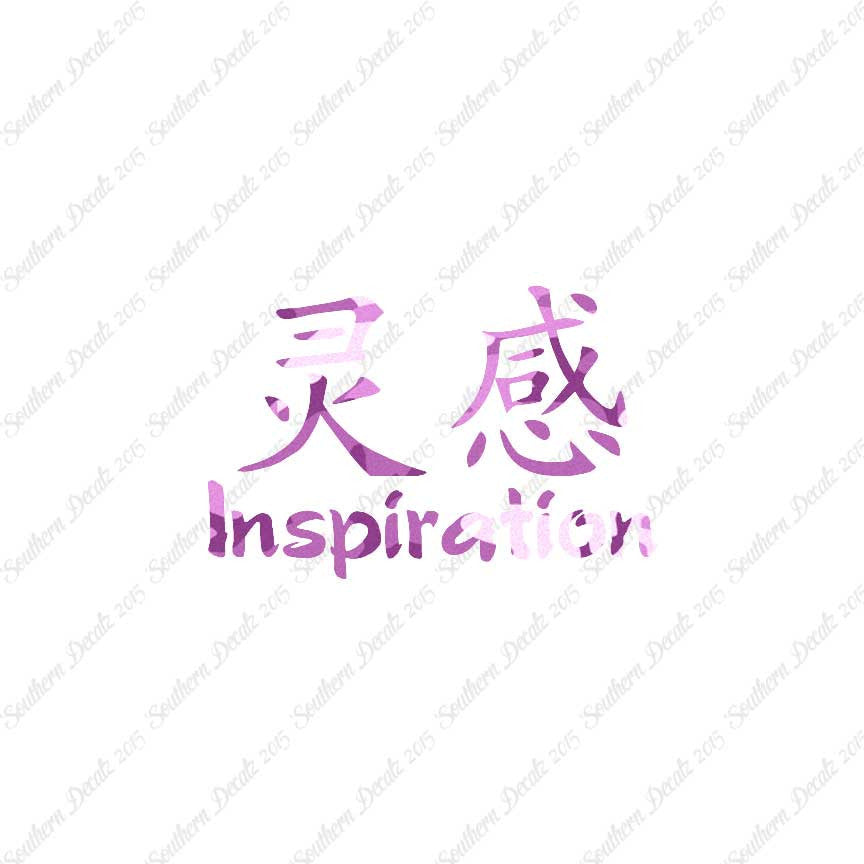 Chinese Symbols "Inspiration"