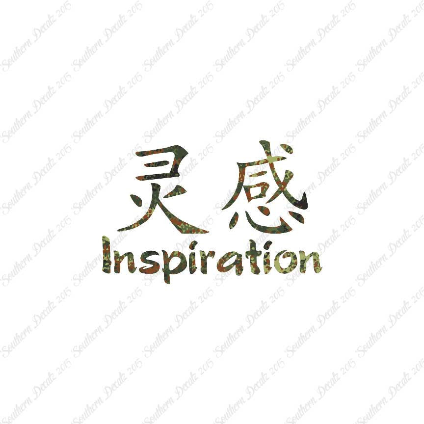 Chinese Symbols "Inspiration"