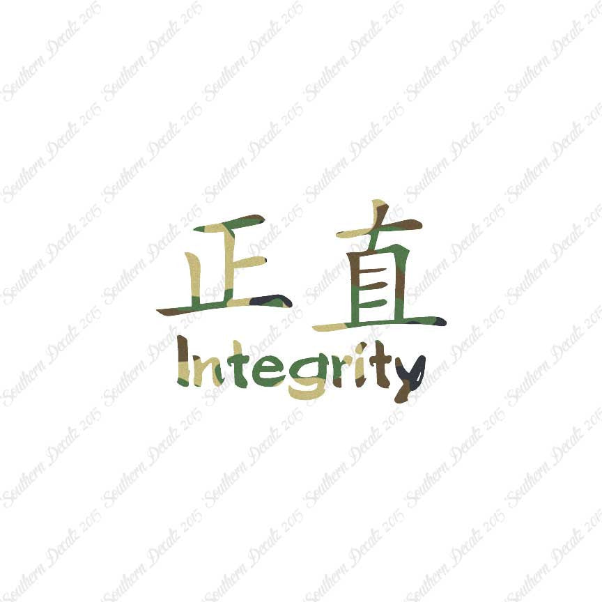 Chinese Symbols "Integrity"