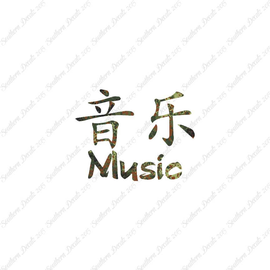 Chinese Symbols "Music"