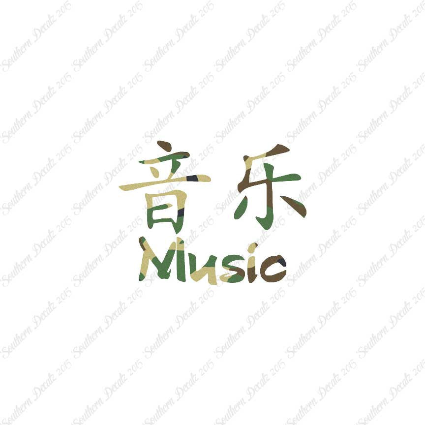 Chinese Symbols "Music"
