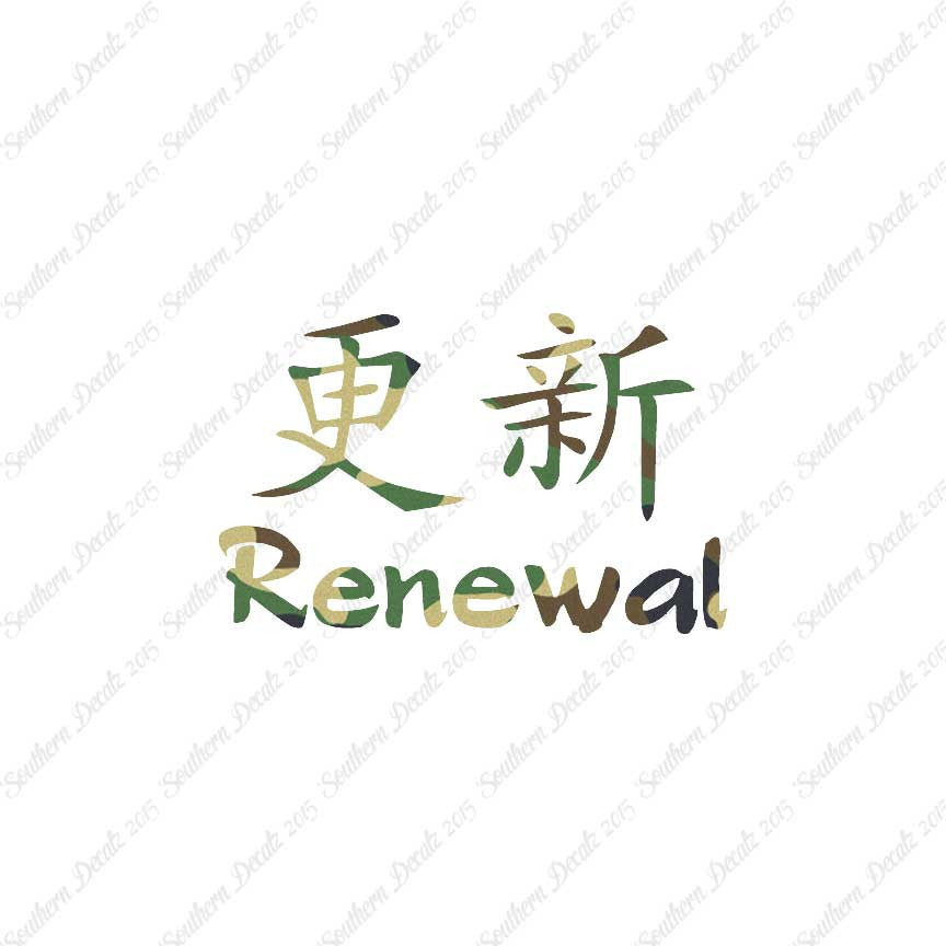 Chinese Symbols "Renewal"