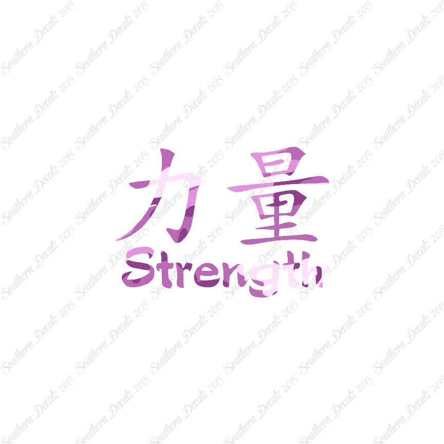Chinese Symbols "Strength"