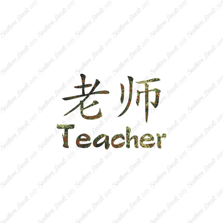 Chinese Symbols "Teacher"