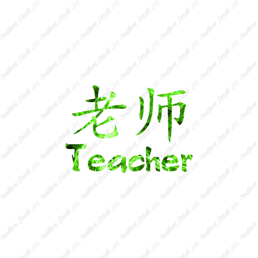 Chinese Symbols "Teacher"
