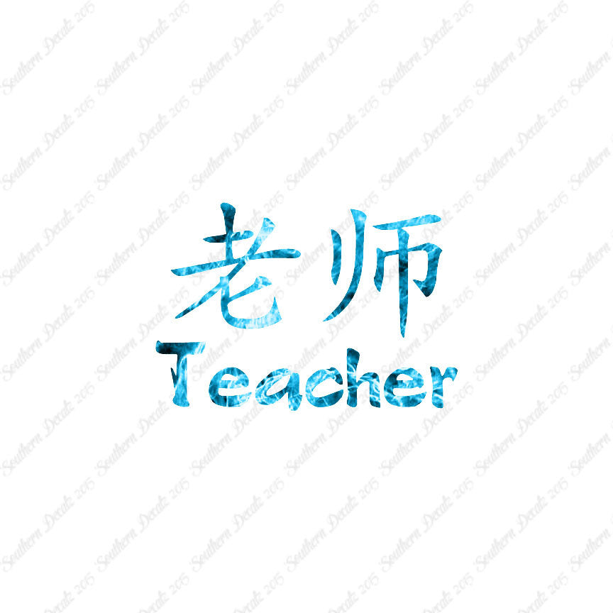 Chinese Symbols "Teacher"
