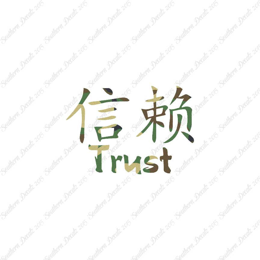 Chinese Symbols "Trust"