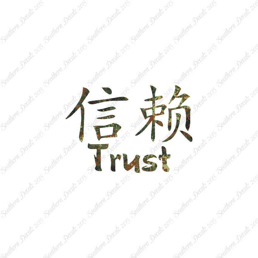 Chinese Symbols "Trust"