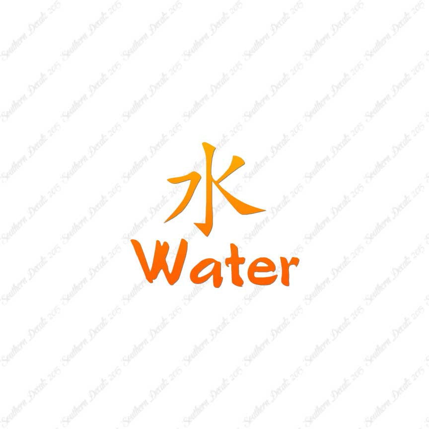 Chinese Symbols "Water"