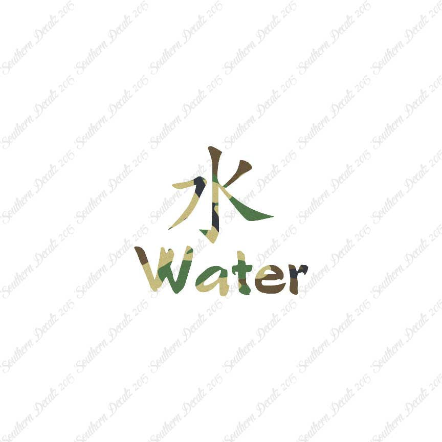 Chinese Symbols "Water"